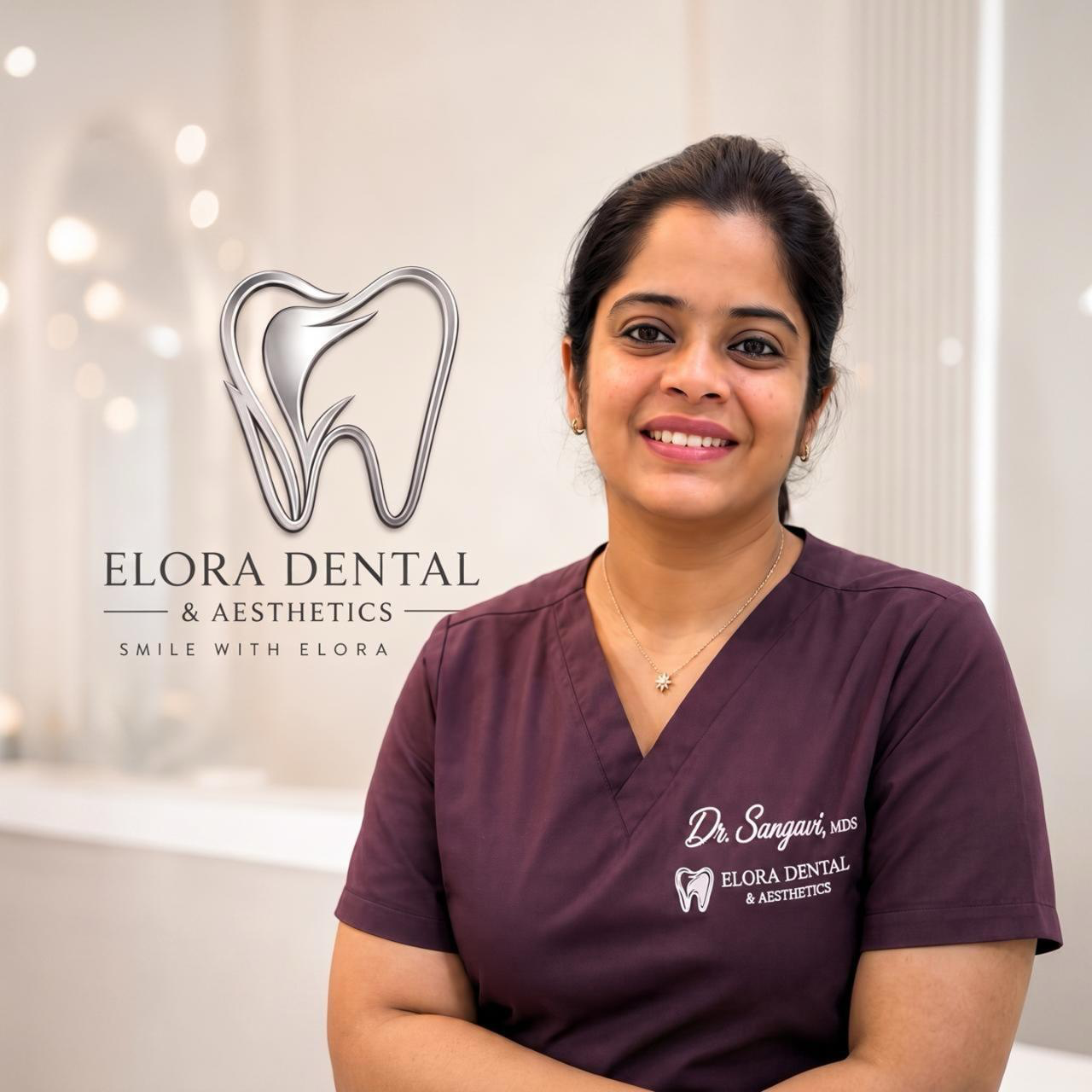 Dr. Sangavi MDS - Specialist in Conservative Dentistry & Endodontics at Elora Dental in Velachery, Chennai